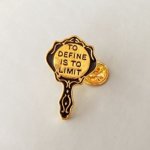 {5/$25} "To define is to limit" hand mirro